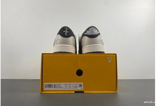 Rep EP LOW TRAVIS  SCOTT SP JORDAN 1  LX1988-100 OG LX1988-100 RETRO 0406